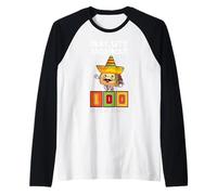 Mexican Fiesta Okay Let's Taco 'Bout 100 Days of School Raglan Baseball Tee
