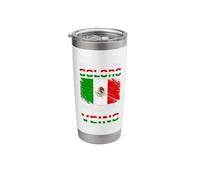 Mexican Flag America Flag Mexico Roots Stainless Steel Insulated Tumbler
