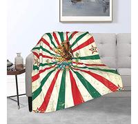 Mexican Flag Blanket,Retro Eagle of The Mexican Flags Throw Blankets Fleece Plush Ultra Soft Cozy Luxury Fuzzy Warm Blanket for Bed Couch Chair Sofa Office Decor 50"x40"