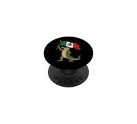 Mexican Flag Crocodile Alligator Funny Mexico Cinco De Mayo PopSockets Adhesive PopGrip