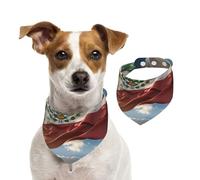Mexican Flag Dog Bandana for Small Medium Large Dogs, Cat Dogs Kerchief Triangle Bibs Scarf for Girl Or Boy