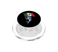 Mexican Flag Dolphin Bandera de Mexico Pride Funny Animal PopSockets PopGrip for MagSafe