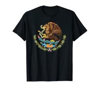 Mexican Flag Eagle with Snake and Cactus T-Shirt T-Shirt