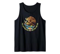 Mexican Flag Eagle with Snake and Cactus T-Shirt Tank Top