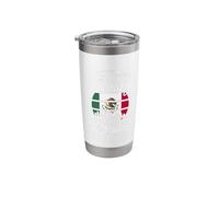 Mexican Flag I Mexico Flag I Vacation Mexico Stainless Steel Insulated Tumbler