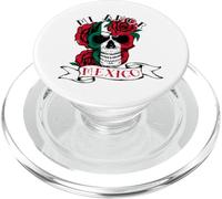 Mexican Flag Independence Day Mexico Mi Amor Skull Roses PopSockets PopGrip for MagSafe