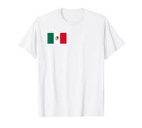 Mexican Flag of Mexico Value Graphic T-Shirt, Men, White, M