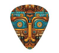 Mexican Folk Art Boho 12 Pcs Guitar Picks, 0.46mm/0.71mm/0.96mm Thickness, Guitar Plectrum With Storage Case For Acoustic-Electric Guitar Ukulele Bass