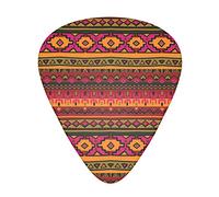 Mexican Folk Art Boho Advanced guitar pick 12 pieces Three thicknesses for bass, electric guitar, acoustic guitar bag