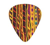 Mexican folk art boho print 12pcs guitar cubes for guitar and ukulele, unique guitar gift