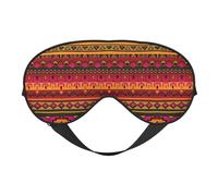 Mexican Folk Art Boho Print Functionality Cozy Eye Mask Adjustable Strap Nap Night Travel Camping Yoga Relax