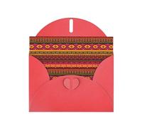 Mexican Folk Art Boho Printing Notecards With Envelopes Funny Love Buckle Pearl Paper Envelope Packaging Holiday Greeting