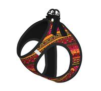 Mexican Folk Art Boho Printing Puppy Summer Vest Harness With Reflective,Dog Accessories For Small Medium Large Dogs And Cats