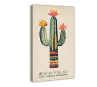 Mexican Folk Art Canvas Poster Wall Art Decor Print Picture Paintings for Living Room Bedroom Decoration 20x30inch(50x75cm)