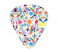 Mexican Guitar Picks Animal Print Otomi 12pcs for Electric Guitar Ukulele Accessories for Girls