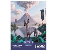 Mexican Hairless Dog 1000 Piece Puzzle Educational Games Families Pieces Fit Together Perfectly Cute Pets Fun Age 12+ for Adults Jigsaw Puzzles for Relaxing Decor And Gift 70x50cm/1000pcs