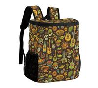 Mexican Hats And Cactus Cooler Backpack Insulated Ice Chest Bag Lunch Box Rucksack for Men Women