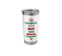 Mexican Hispanic Siesta Pride México Eagle Emblem Patriotic Stainless Steel Insulated Tumbler