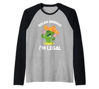 Mexican Immigrant Pride Design Raglan Baseball Tee