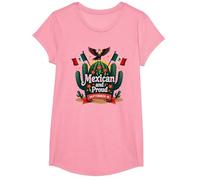 Mexican Independence Day Proud Patriotic September 16 T-Shirt, Girls, Pink, Small