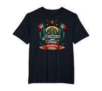 Mexican Independence Day Proud Patriotic September 16 T-Shirt, Men's Big and Tall, Black, 6X Tall
