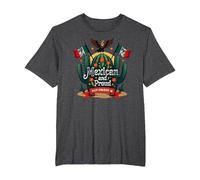 Mexican Independence Day Proud Patriotic September 16 T-Shirt, Men's Big and Tall, Dark Heather Grey, 2X Tall