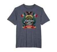 Mexican Independence Day Proud Patriotic September 16 T-Shirt, Men's Big and Tall, Heather Blue, 3X Tall
