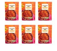 Mexican Inspired Rice, Pack of 6, 250g, Medium Chilli, Vegan, Ready to Eat Hot or Cold, 2 Min Microwave, Tex Mex Style