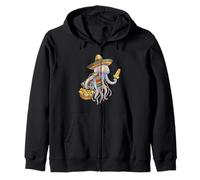 Mexican Jellyfish Poncho Cinco De Mayo Fiesta Sombrero Meme Zip Hoodie