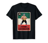 Mexican Luchador Lucha Libre Wrestling Bingo Mex-Art T-Shirt