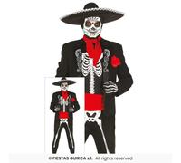 Mexican Mariachi Day Of The Dead Senor Mens Halloween Fancy Dress Costume