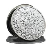 Mexican Maya Challenge Coin Aztec Calendar Art Prophecy Culture Metal Commemorative Coin Collection Gift