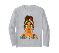 Mexican Mexicana Girl Mexico Flag Mexican Girlfriend Wife Long Sleeve T-Shirt