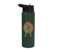 Mexican MMA Aztec Warrior Calendar Stainless Steel Insulated Water Bottle