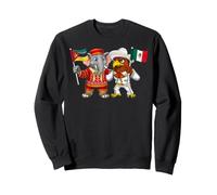 Mexican Mozambican Roots Mexico Mozambique Flag Sweatshirt
