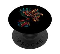 Mexican Mythology Feathered Serpent Eagle Mayan Aztec PopSockets Adhesive PopGrip