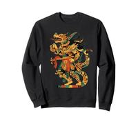 Mexican Mythology Feathered Serpent Quetzalcoatl Aztec God Sweatshirt