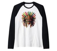 Mexican Mythology Native Mexican Pride Mayan Aztec God Raglan Baseball Tee