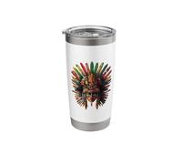 Mexican Mythology Native Mexican Pride Mayan Aztec God Stainless Steel Insulated Tumbler