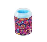 Mexican Of The Dead Colorful Skull Flowers Portable Dog Foot Washer Silicone Brush Soft Essential For All Pets Owners for Medium to Large Dogs kit de limpieza para perros