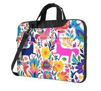 Mexican Otomi Animals Laptop Shoulder Bag For Men Women Briefcase Messenger Bag W/Strap Handle Waterproof Laptop Sleeve Bag 14 Inch