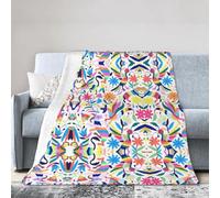 Mexican Otomi Animals Print All Season Flannel Blanket Air Conditioning Throw Blankets For Bed Sofa Camping