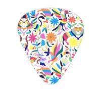 Mexican Otomi Animals Print Guitar Picks 12 Pieces For Electric Guitar Ukulele Accessory For Girls Present