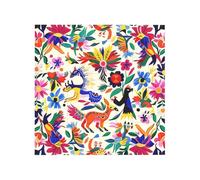 Mexican Otomi Animals Printed Square Jigsaw Puzzle 16x16 CM, Puzzle Challenging Game for Adults Gifts, Family Fun Decorative Wall Decor