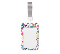 Mexican Otomi Animals Printing Card Badge Holder
