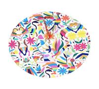 Mexican Otomi Animals Printing Fashion Christmas Tree Skirt Xmas Trees Ornaments For Decorations Holiday Party Indoor Outdoor