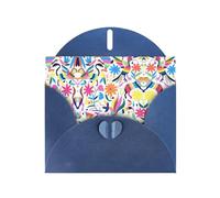 Mexican Otomi Animals Printing Holiday Love Buckle Pearl Paper Bulk With Envelopes Greeting, Thinking Of You Cards 4 X 6inch