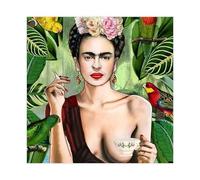 Mexican Painter Frida Kahlo Art Painting 5 Canvas Poster Bedroom Decor Landscape Office Room Decor Gift 24x24inch(60x60cm)