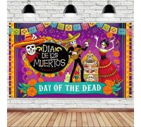 Mexican Party Backdrop Cloth Day of the Dead Party Decoration Skull Banner Photography Background Photo Studio 200x140CM