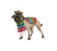 Mexican Pet Costume Animals Fancy Dress Outfit Cat Dog Mexico Poncho